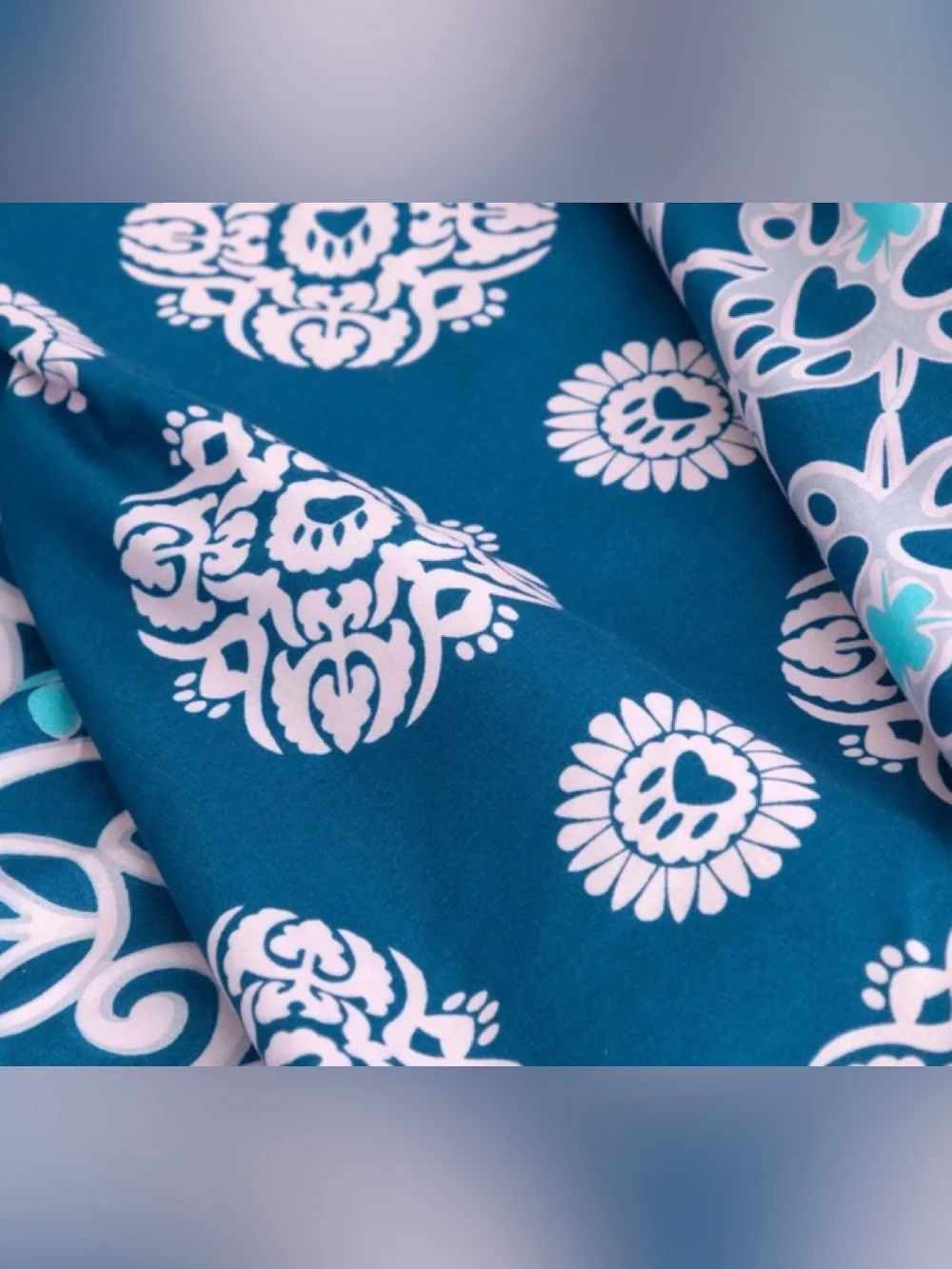Perfectly Patterned Paws Blue Sheet Set - King